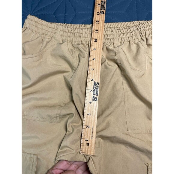 WOMENS S TRESPASS ADVENTURE TRAVEL CROPPED CAPRI CARGO PANTS TRAIL HIKING BROWN - Picture 12 of 15